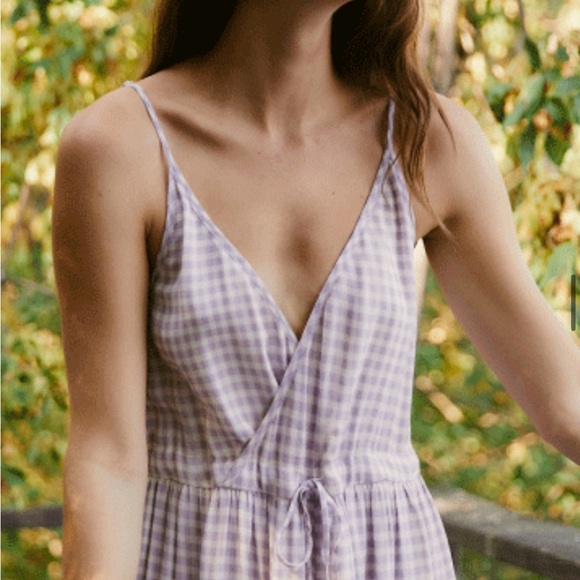 Christy Dawn Purple and White Gingham Dress - Picture 4 of 4